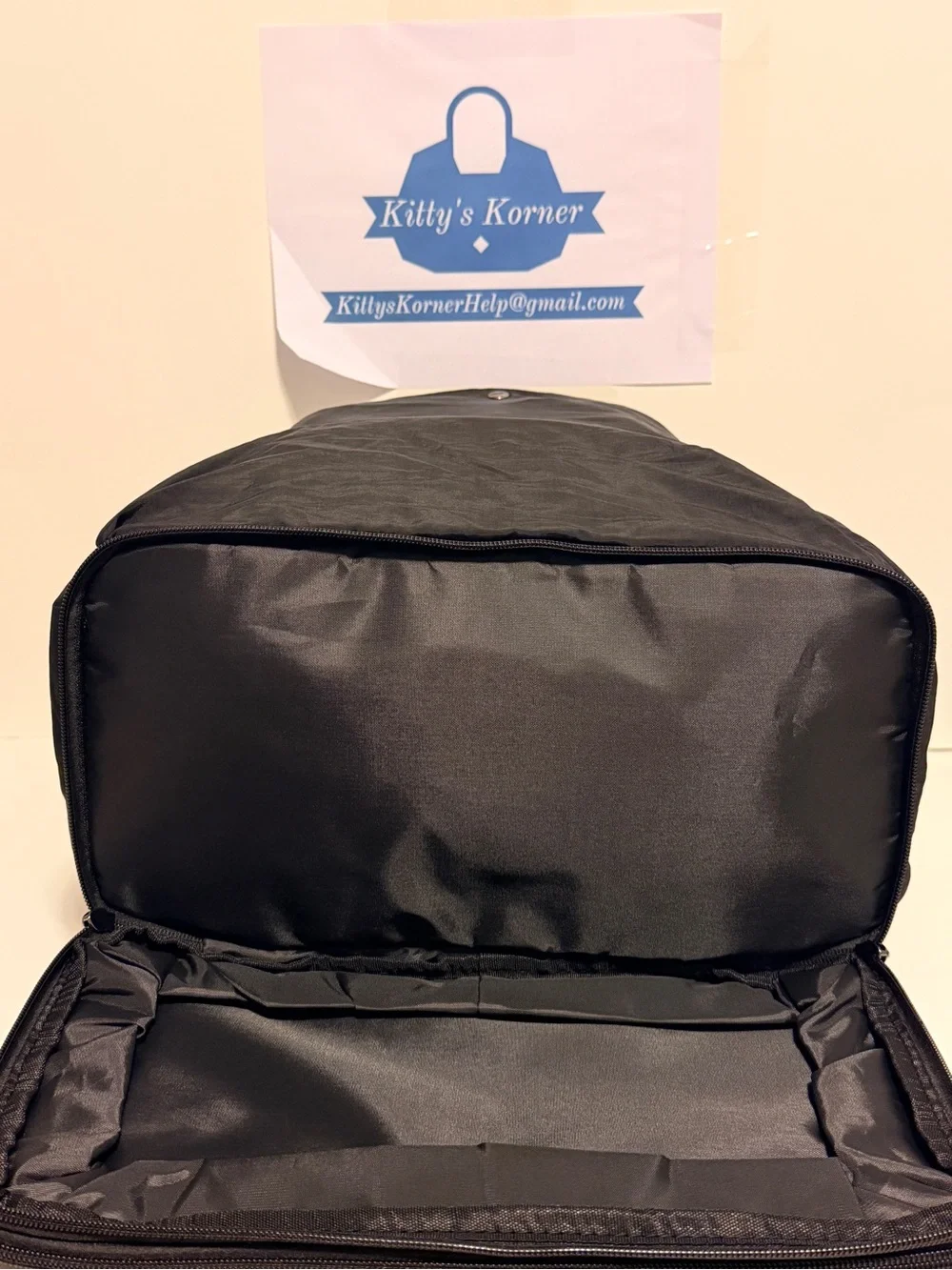 NWT Seyfocnia Unisex Black Lightweight Gym Backpack w/Shoe Compartment